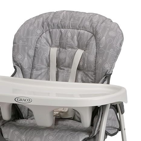 Graco Slim Snacker High Chair, Ultra Compact High Chair, Whisk