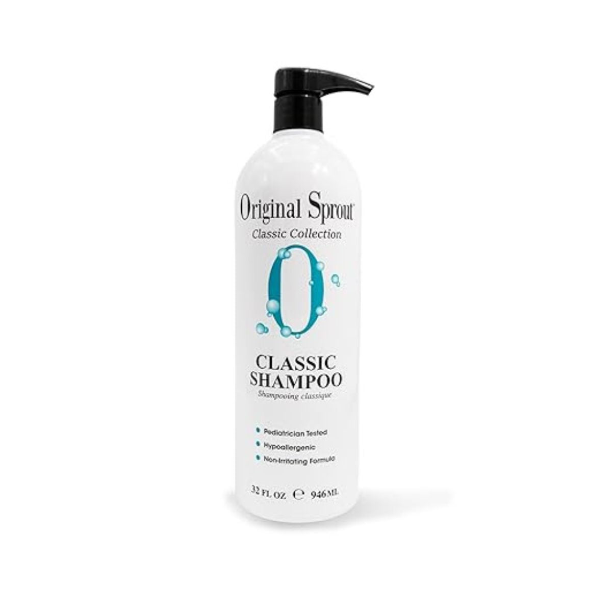 Original Sprout Classic Shampoo for All Hair Types, Sulfate Free and Vegan Shampoo, 32 oz. Bottle